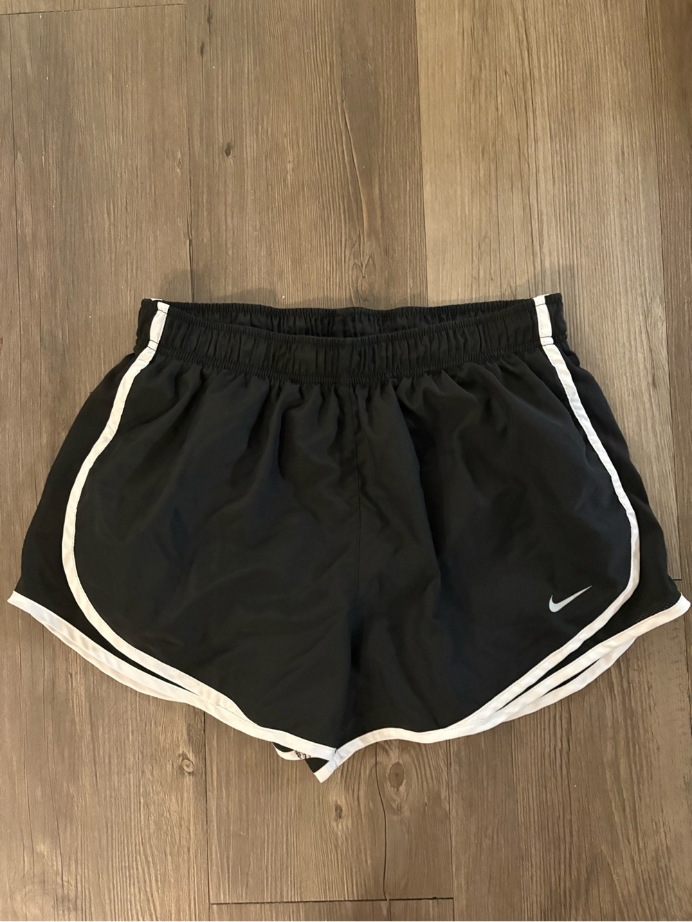 Nike Black and White Dri-Fit Women’s Athletic Shorts